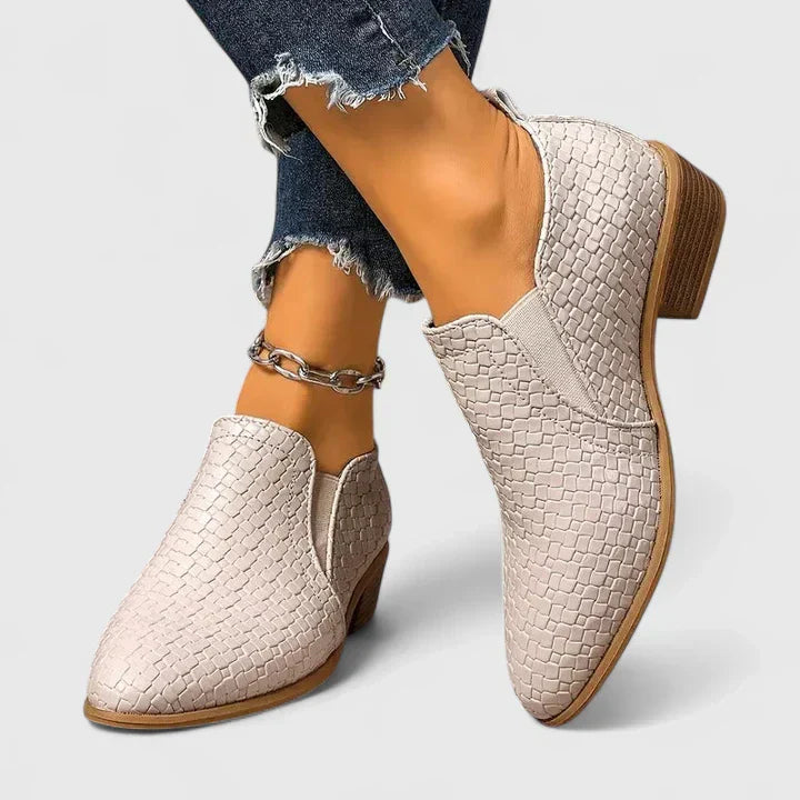 Piper - Women's Woven Ankle Boots