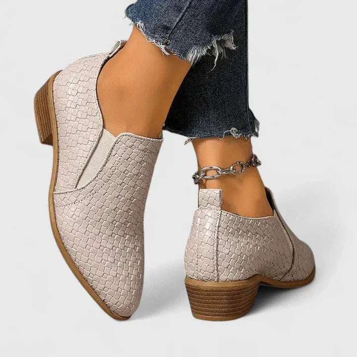 Piper - Women's Woven Ankle Boots