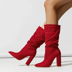 Quinley - Women's Slouchy Block-Heel Boots