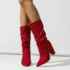 Quinley - Women's Slouchy Block-Heel Boots