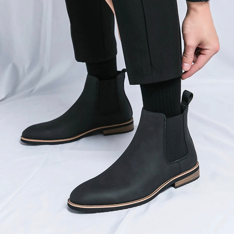 Ramon - Men's Chelsea Boots with Contrast Sole