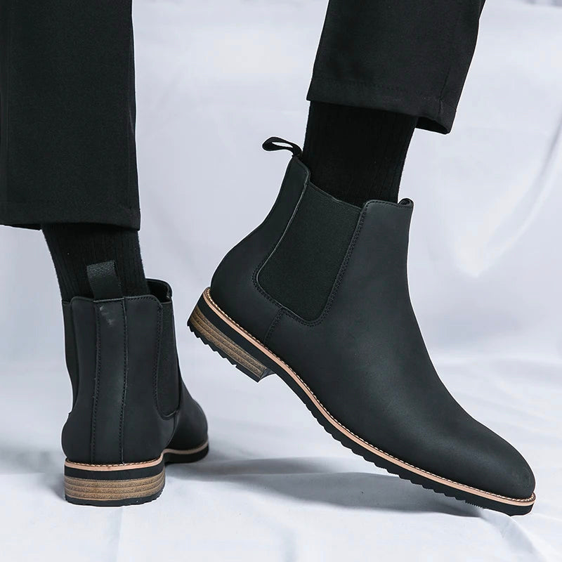Ramon - Men's Chelsea Boots with Contrast Sole