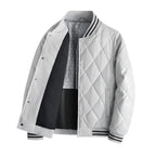 Raphael - Men's Quilted Leather Bomber Jacket