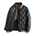 Raphael - Men's Quilted Leather Bomber Jacket