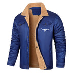 Reeves - Men's Sherpa Collar Snap Front Jacket 4