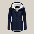 Roslyn - Women's Hooded Puffer Jacket with Sherpa Lining