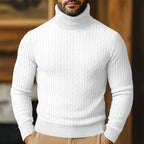 Rupert - Men's Cable Knit Turtleneck Sweater