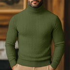 Rupert - Men's Cable Knit Turtleneck Sweater