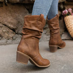 Sadie - Women's Slouchy Mid-Calf Western Boots