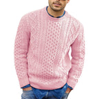 Silas - Men's Cable-Knit Crew Neck Pullover