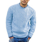 Silas - Men's Cable-Knit Crew Neck Pullover