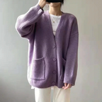 Sofia - Women's Knit Button Closure Longline Cardigan 5