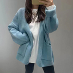 Sofia - Women's Knit Button Closure Longline Cardigan 6