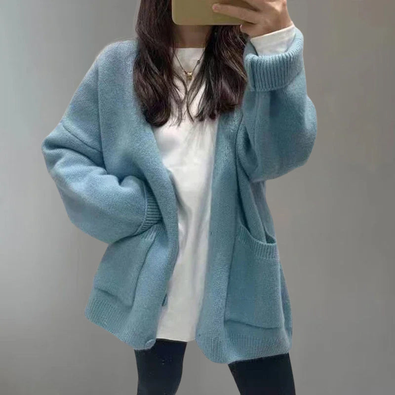 Sofia - Women's Knit Button Closure Longline Cardigan 6