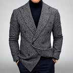 Stephen - Men's Textured Peak Lapel Blazer