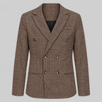 Stephen - Men's Textured Peak Lapel Blazer