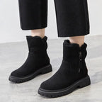 Thalia - Women's Faux-Fur Lined Platform Ankle Boots