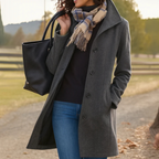 Tiffany - Women's Button-Front Wool Coat