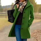 Tiffany - Women's Button-Front Wool Coat