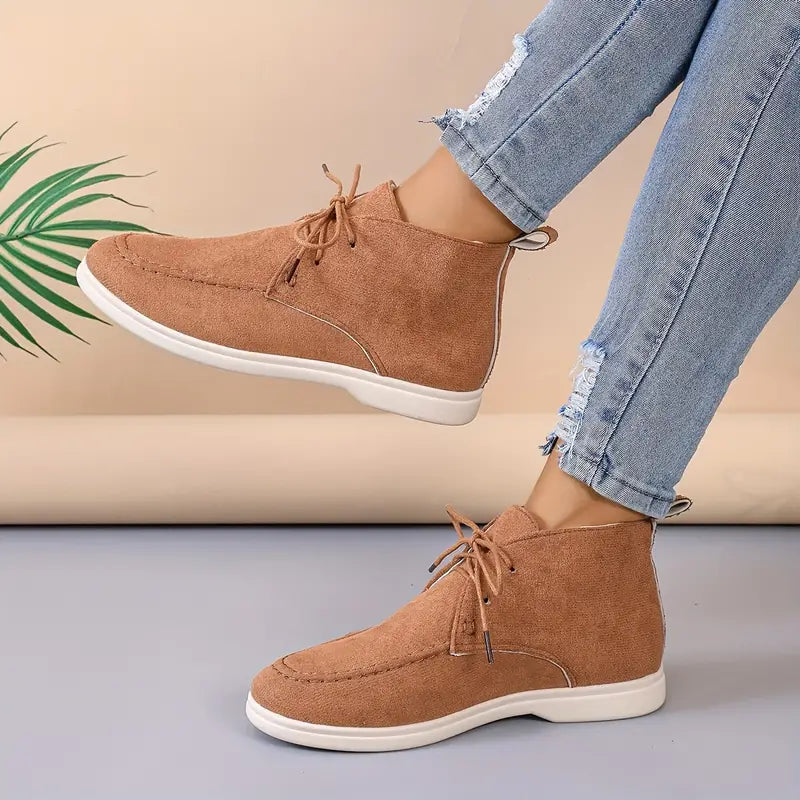 Tilda - Women's Lace-Up Suede Ankle Boots