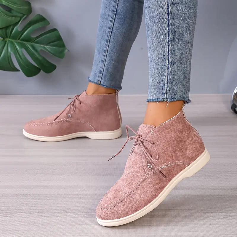 Tilda - Women's Lace-Up Suede Ankle Boots