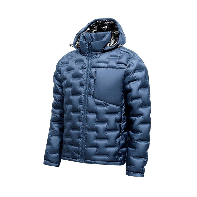Travis - Men's Quilted Hooded Puffer Winter Jacket 4