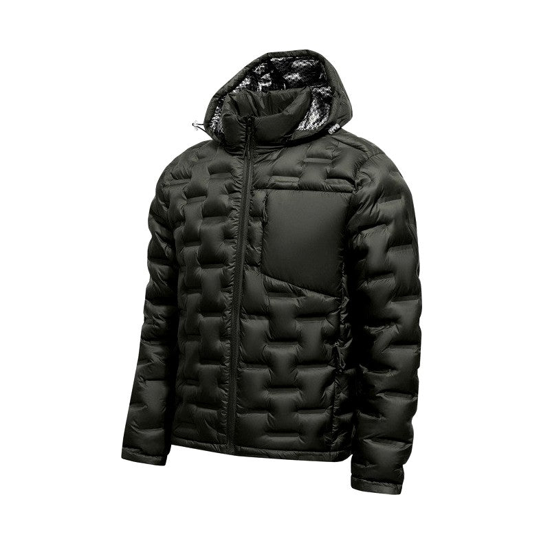 Travis - Men's Quilted Hooded Puffer Winter Jacket 5