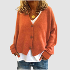 Victoria - Women's Button-Front V-Neck Cardigan