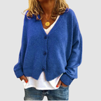 Victoria - Women's Button-Front V-Neck Cardigan