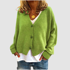 Victoria - Women's Button-Front V-Neck Cardigan