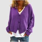 Victoria - Women's Button-Front V-Neck Cardigan