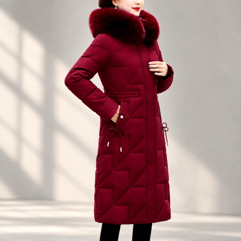 Victoria - Women's Faux Fur Hooded Puffer Coat 2