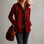 Victoria - Women's Wool Toggle Front Stand Collar Jacket 2