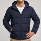 Vincent - Men's Quilted Puffer Jacket with Drawstring Hood