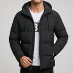 Vincent - Men's Quilted Puffer Jacket with Drawstring Hood