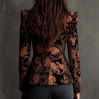 Virginia - Women's Floral Fitted Blazer Jacket 3