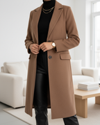 Viviana - Women's Notch-Lapel Long Coat