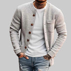 Wayne - Men's Textured Knit Pocket Cardigan 4