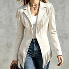 Winona - Women's Western Fringe Suede Blazer 2