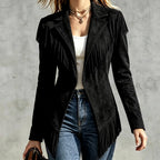 Winona - Women's Western Fringe Suede Blazer 4
