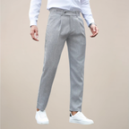 Wyatt - Men's Pleated Tapered Tailored Trousers