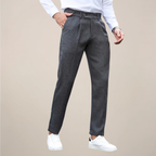 Wyatt - Men's Pleated Tapered Tailored Trousers