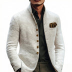 Zayden - Men's Textured Button-Front Cardigan