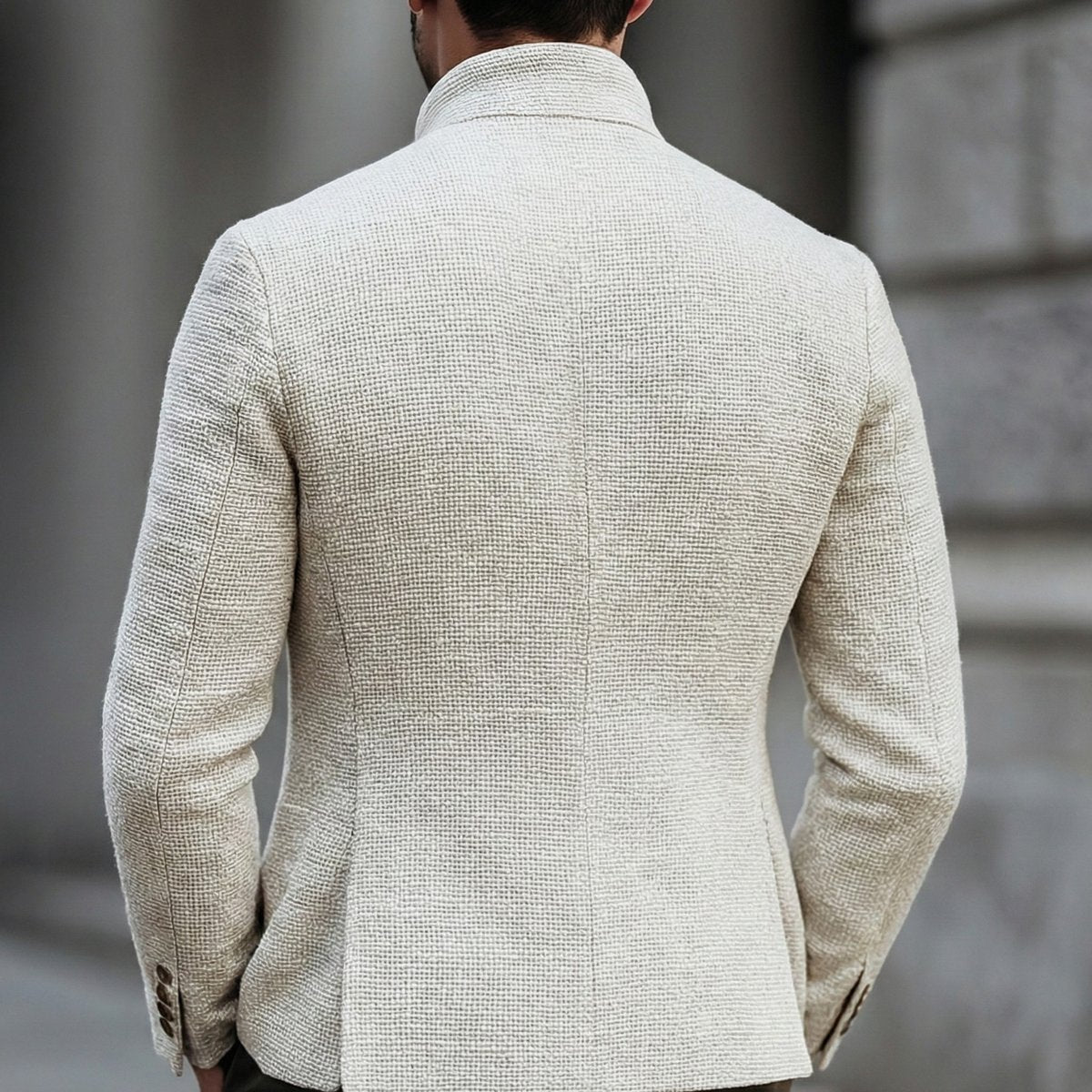Zayden - Men's Textured Button-Front Cardigan